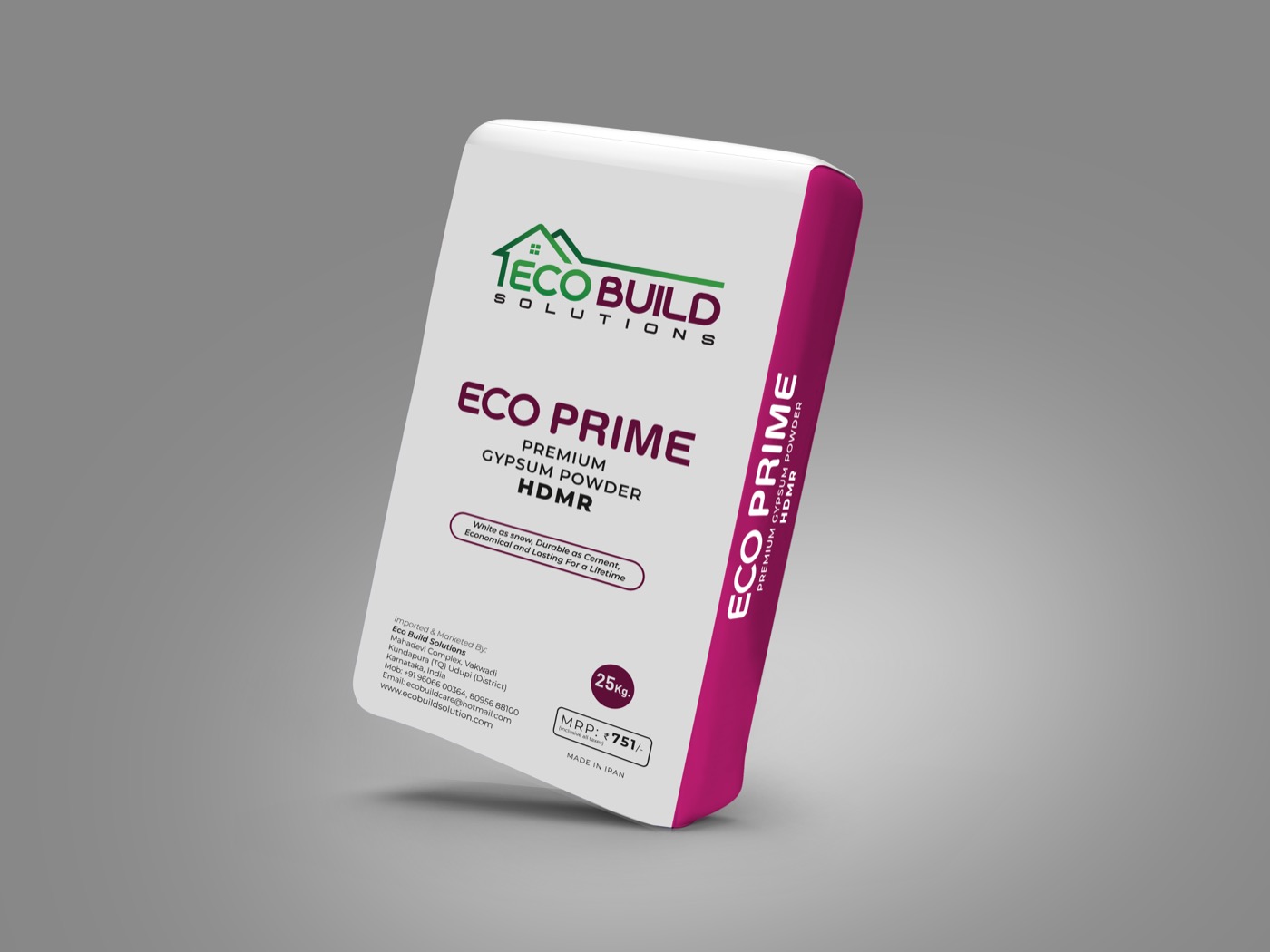 Eco Prime High-Quality Gypsum Plaster